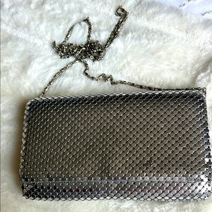 Jessica McClintock Elegant Silver Chain Bag